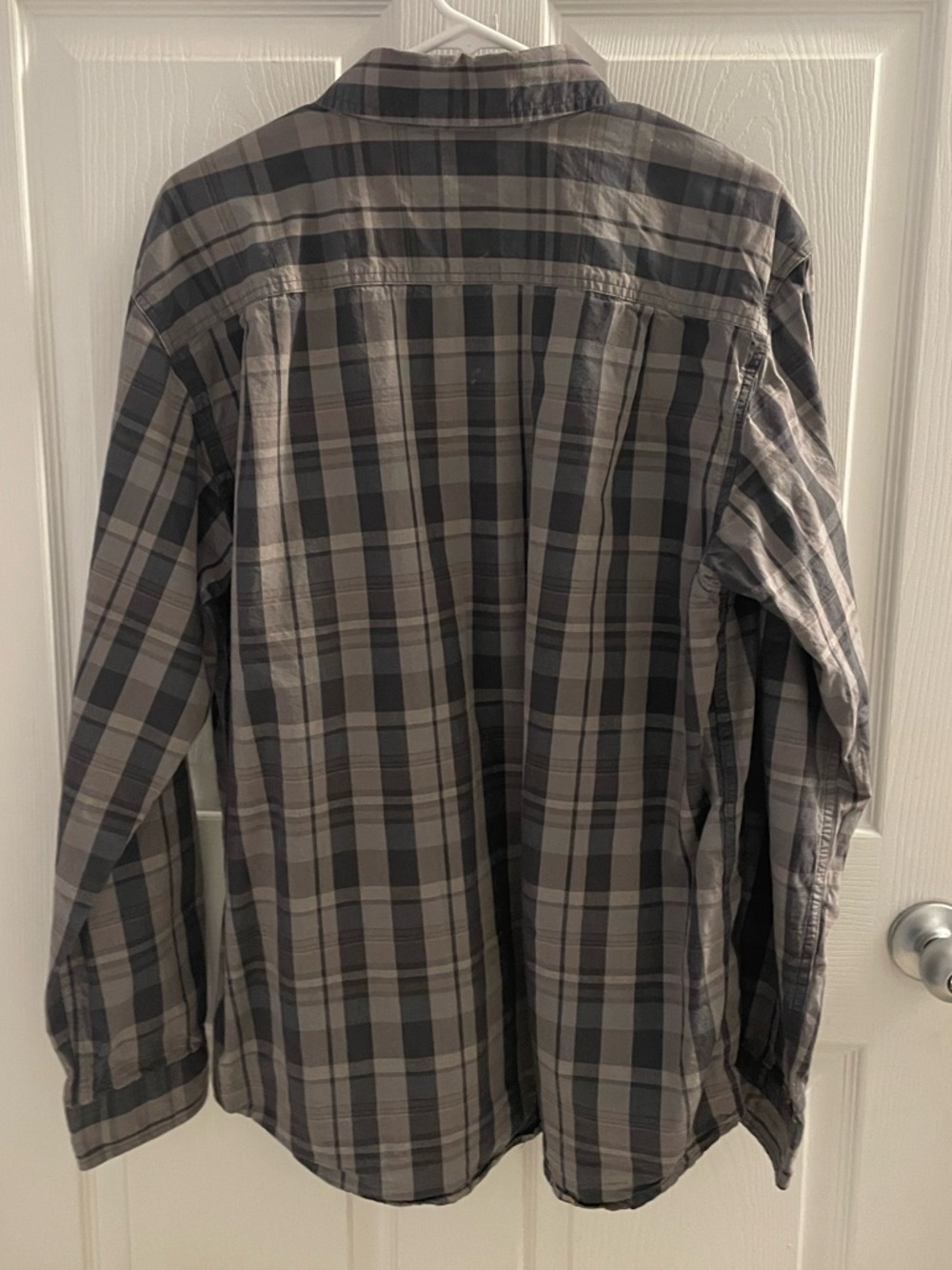 Carhartt Shirt Mens Large Gray Plaid Button Down Long Sleeve Relaxed Fit 104444 - Picture 4 of 4